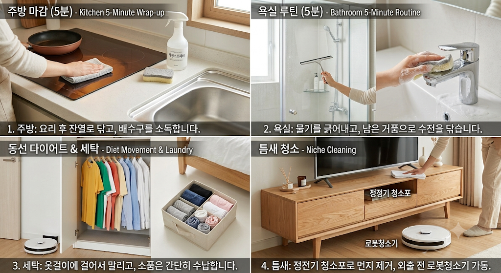 집안일이 획기적으로 줄어드는 주부 9단의 5분 살림 팁 1 집안일이 획기적으로 줄어드는 주부 살림법