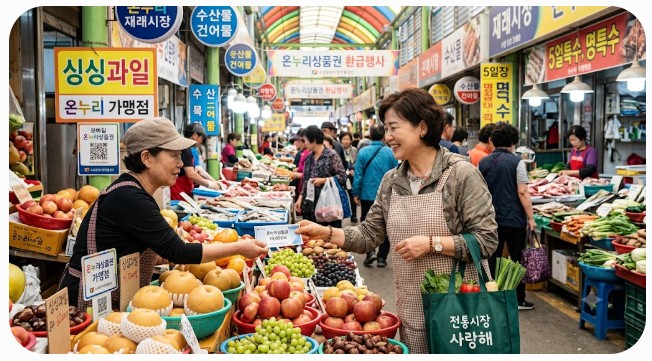 재래시장에서 온누리상품권 사용 방법 1 온누리상품권 사용방법과 혜택