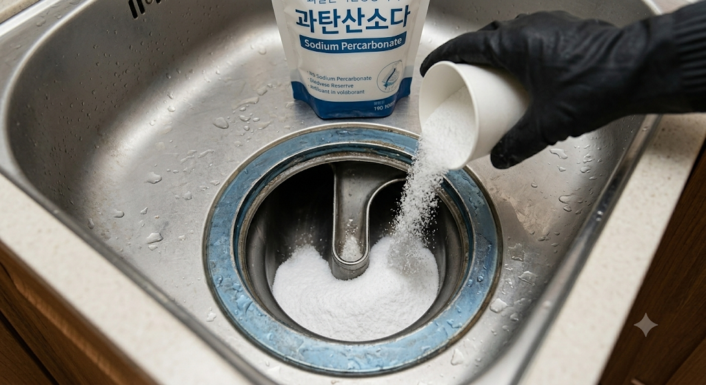 싱크대 배수관 청소 및 악취 제거를 위한 4단계 방법 1 싱크대 배수관 청소 및 악취 제거하는 방법