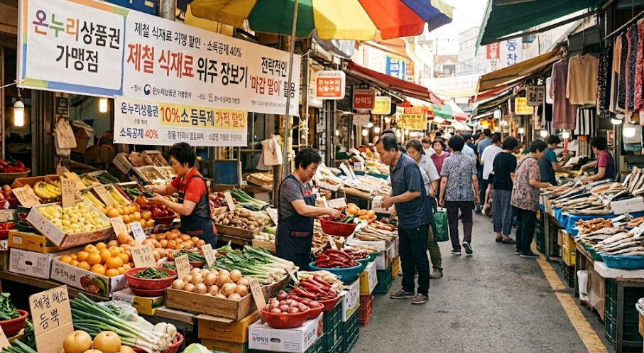 대형마트보다 30% 절약하는 전통시장 장보기 노하우 5가지 1 전통시장 장보기
